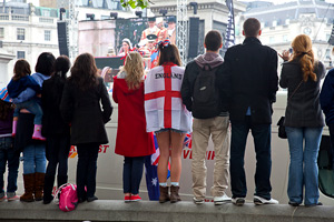 Royal Wedding from Trafalgar Square